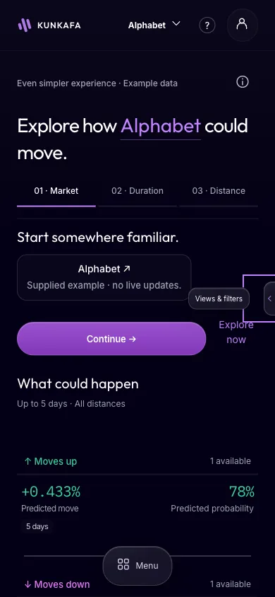 One sentence: the forecast at phone width
